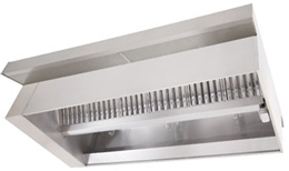 Island Exhaust Hood with Front & Back Supply Plenum